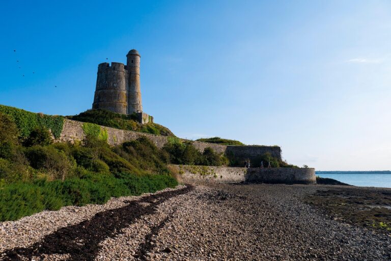 tour vauban la hougue, beach, france, tower, nature, fortress, landscape, st vaast la hougue, island